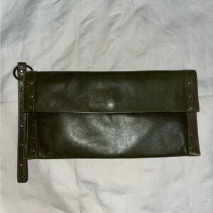 Kenneth Cole Olive Green Clutch Wristlet